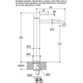 Single-lever countertop washbasin tap Contesti