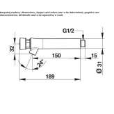 Single, self-closing washbasin tap Arnstein