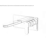 Wall-mounted washbasin tap Chertsey