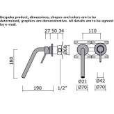 2-hole stainless steel washbasin tap Orroli