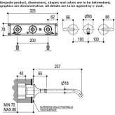 3-hole wall-mounted washbasin tap Fundulea