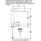 Single-lever countertop washbasin tap Chatou