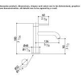 Countertop washbasin tap made of stainless steel with aerator Opatow