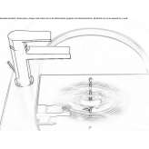 Countertop washbasin tap with aerator Rincon