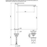 Tall, single-lever washbasin tap Moimacco