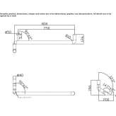 Wall-mounted washbasin tap made of stainless steel Mezzano