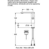 Single-lever countertop washbasin tap Vernonia