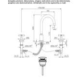 3-hole washbasin tap with aerator Merkel