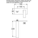 Wall-mounted washbasin tap Kumlinge