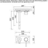 2-hole wall-mounted washbasin tap with plate Passons