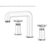 Bateria umywalkowa nablatowa 3-otworowa Rognes