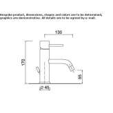 Single-lever countertop washbasin tap Passons