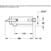 Single, self-closing washbasin tap Soacha