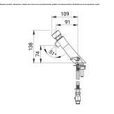 Mixing tap mounted on the countertop Arnstein