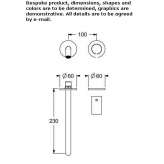 2-hole wall-mounted washbasin tap Konalga