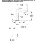 Countertop washbasin tap, single-lever, 1-hole Claix