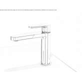 Countertop washbasin tap Hombourg