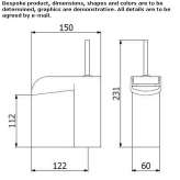 Countertop washbasin tap Comabbio