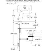 Single-lever countertop washbasin tap Jasionow