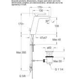 Single-lever countertop washbasin tap Jasionow