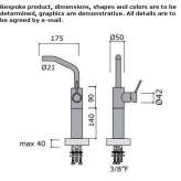 1-hole countertop washbasin tap Orroli