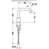 Washbasin tap with individual rosettes Thiene