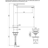 Single-lever countertop washbasin tap Moimacco