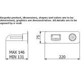 Wall-mounted washbasin tap Comabbio