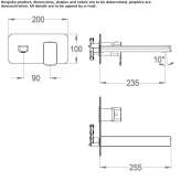 2-hole wall-mounted washbasin tap Claix