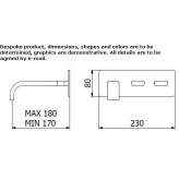 3-hole wall-mounted washbasin tap Dobre