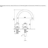 Bateria umywalkowa nablatowa 2-otworowa Pettineo