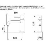 1-hole countertop washbasin tap Sidmouth