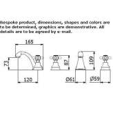 3-hole countertop washbasin tap Ancone