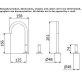 3-hole countertop washbasin tap Prijedor