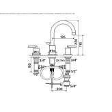 3-hole countertop washbasin tap Pniewy