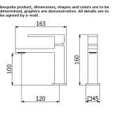 1-hole countertop washbasin tap Olivella