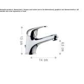 Single-lever washbasin tap Tomochic