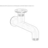 Single-hole wall-mounted washbasin tap Rognes