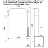 Single-lever countertop washbasin tap Dobre