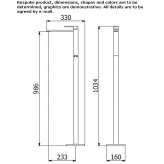 Washbasin tap standing on the floor Olivella