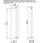 Floor-standing 1-hole washbasin tap Sidmouth