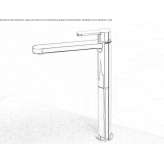 Single-lever, 1-hole washbasin faucet Chertsey