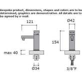 1-hole countertop washbasin tap Barkaroe