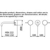 3-hole wall-mounted washbasin tap Buyukkoy