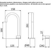 Hydroprogressive countertop washbasin faucet Prijedor