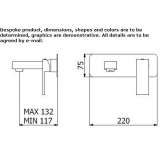 2-hole wall-mounted washbasin tap Olivella