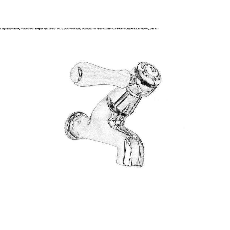 Wall-mounted washbasin tap, 1-hole Oulins