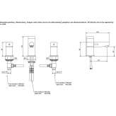 3-hole countertop washbasin tap Salida