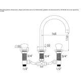 3-hole countertop washbasin tap Tasco