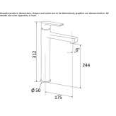 Bateria umywalkowa nablatowa 1-otworowa Rincon